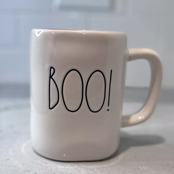 Rae Dunn Disney Pixar Monsters Inc | BOO Double Sided Ceramic Mug - Picture 1 of 9